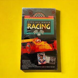 Vintage 1992 All World Racing 36 Pack Factory Sealed ~ New!